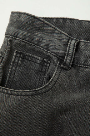 Calça Cargo Jeans Wide Leg Buma