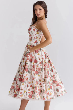 Vestido Midi Modelador Com Forro em Tule - Mademoiselle