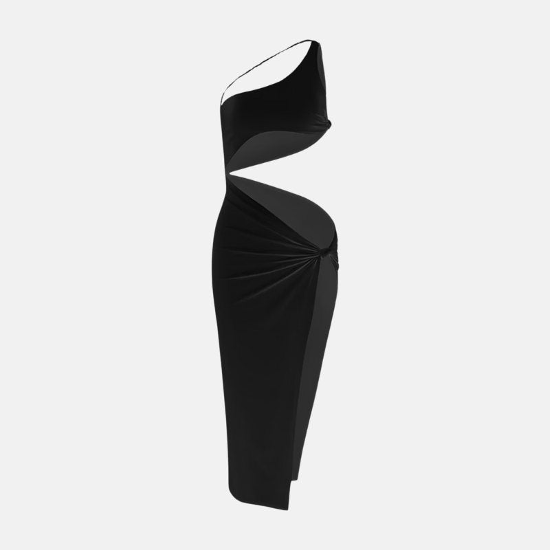 Vestido Midi Com Fenda Umma