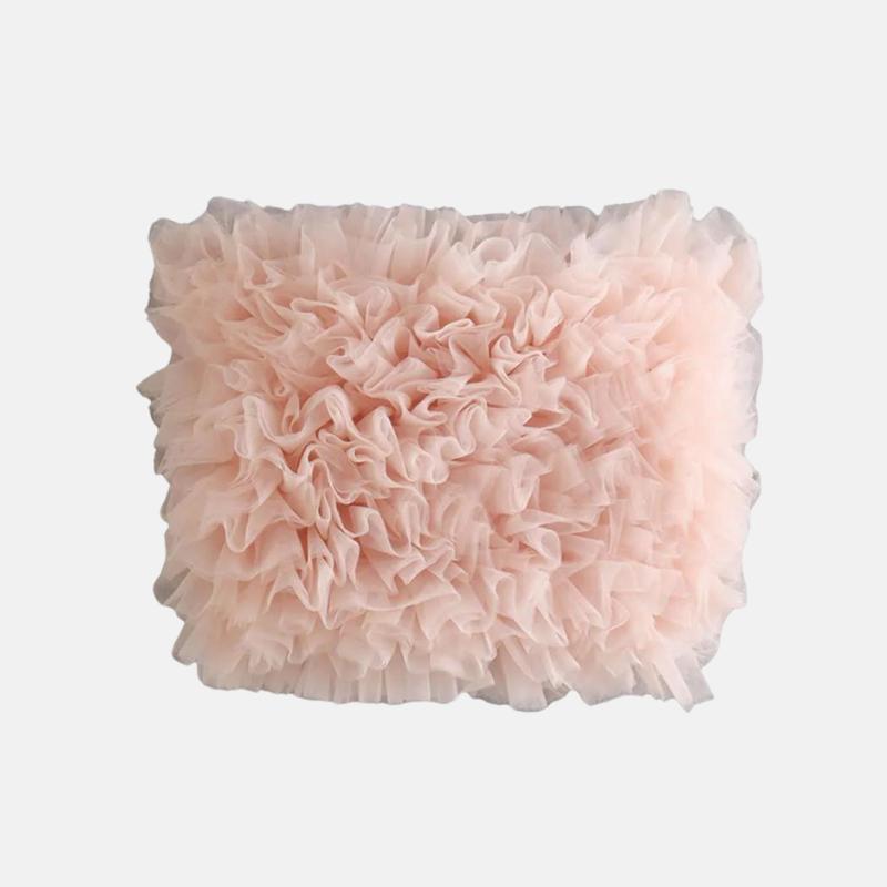 Top Tomara Que Caia de Tricô Felpudo Fuzzy