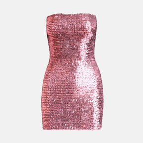 Vestido Curto Paetê Shine