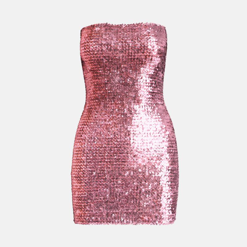 Vestido Curto Paetê Shine