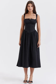 Vestido Estruturado e Forrado - Midi Chérie