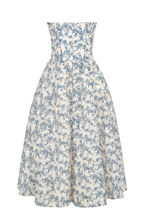 Vestido Midi Floral  Modelo Estefhanie