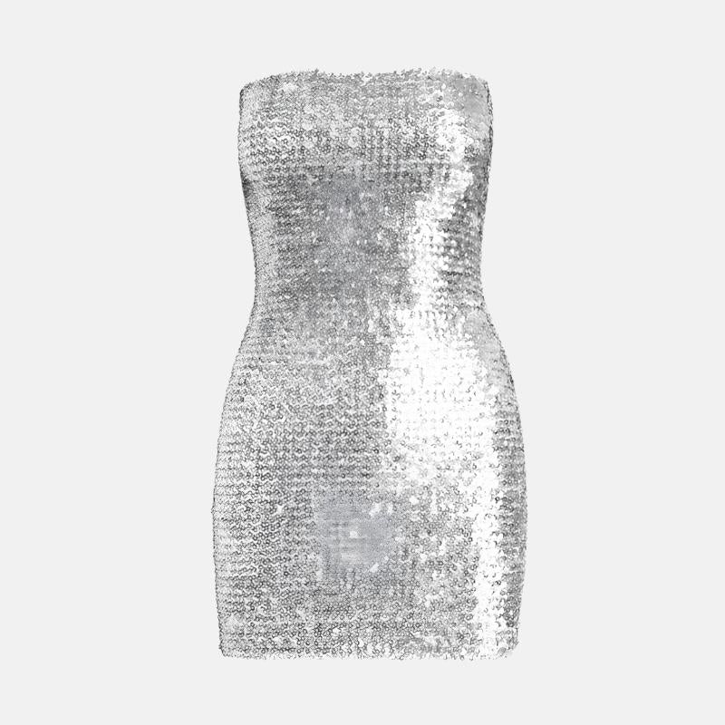Vestido Curto Paetê Shine