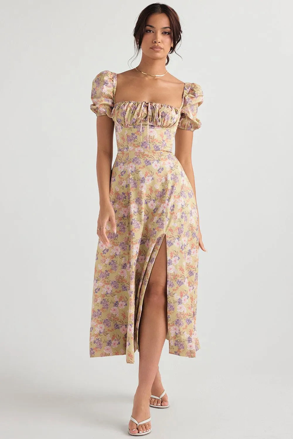 O Vestido Midi Laço Ajustável - Bella Fiore