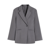 Blazer Feminino Alfaiataria Cinza