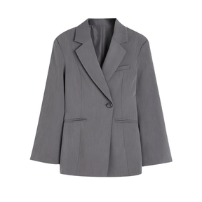 Blazer Feminino Alfaiataria Cinza