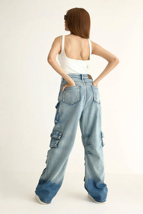 Calça Cargo Jeans Feminina Milly