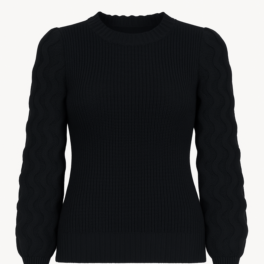 Suéter Feminino de Tricot Preto