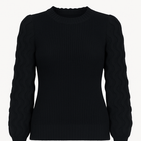 Suéter Feminino de Tricot Preto