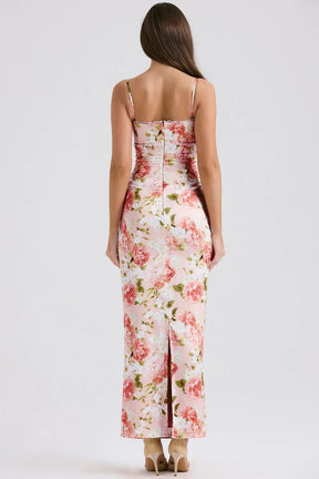 Vestido Maxi Floral - Modelo Dhiana