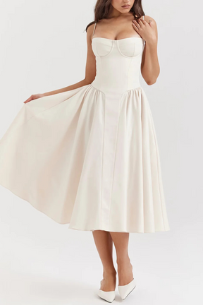 Vestido Midi Slim Modelador - Modelo Yang