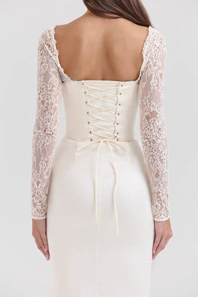 Vestido Longo Em Cetim - Modelo Redy