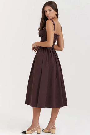 Vestido Estruturado e Forrado - Midi Chérie