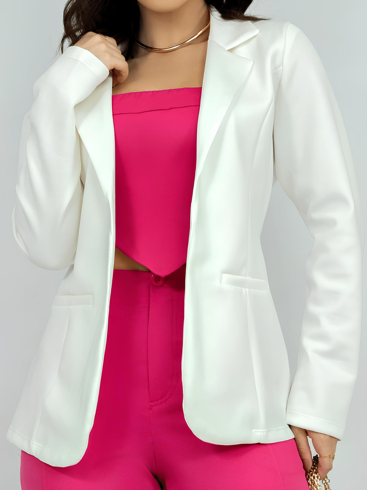 Blazer Feminino Alfaiataria Cereja