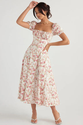 O Vestido Midi Laço Ajustável - Bella Fiore