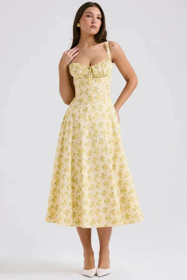 Vestido Midi Charlotte - Modelador de Cintura 2.0