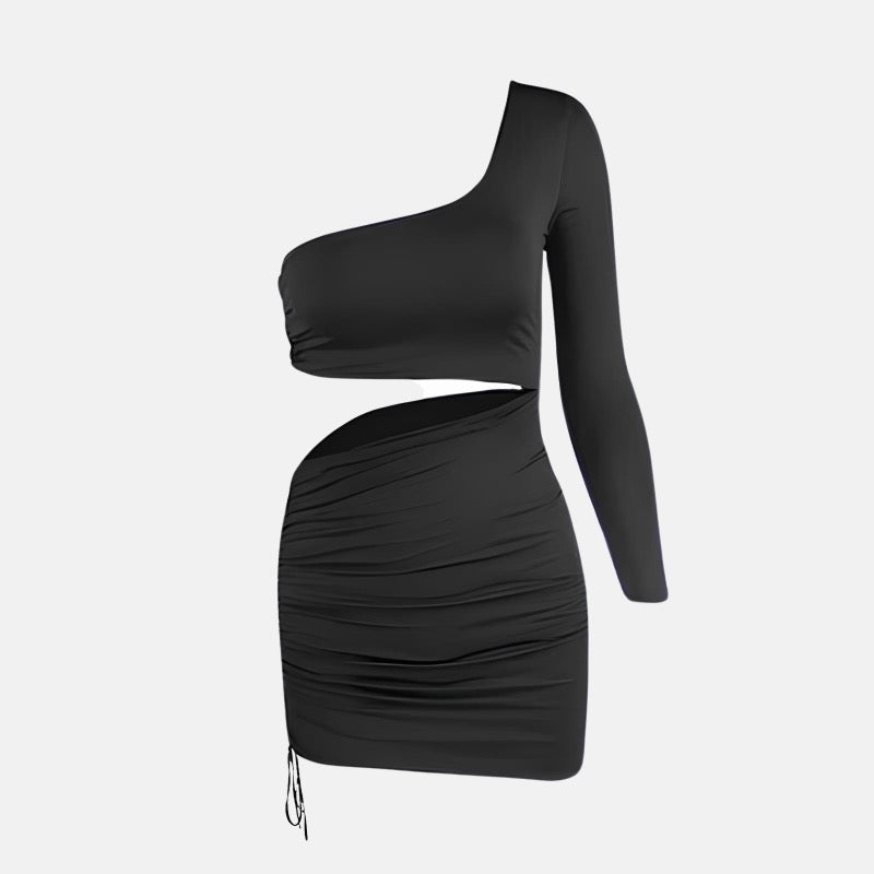 Vestido Mula Manca Curto Preto Frazzine