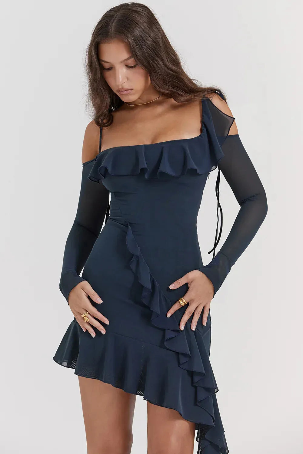 Vestido Curto Decote com Alça - Valentina