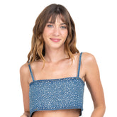 Top Jeans Com Strass Lilly