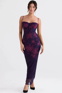Vestido Longo Floral – Primrose Elegance