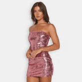 Vestido Curto Paetê Shine