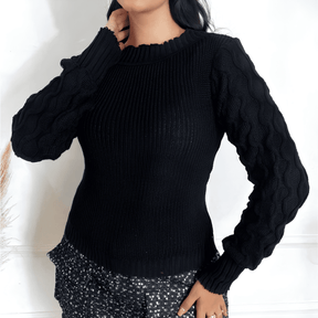 Suéter Feminino de Tricot Preto