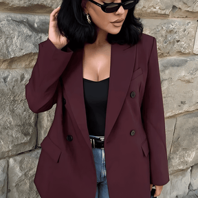 Blazer Feminino Alfaiataria Bordô