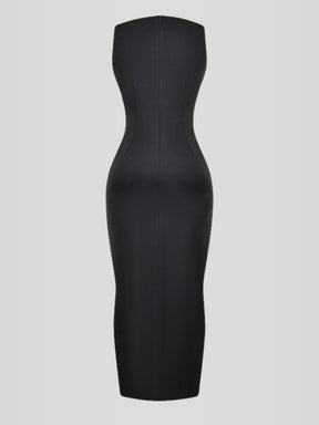 Vestido Longo Preto Modelo Naiva